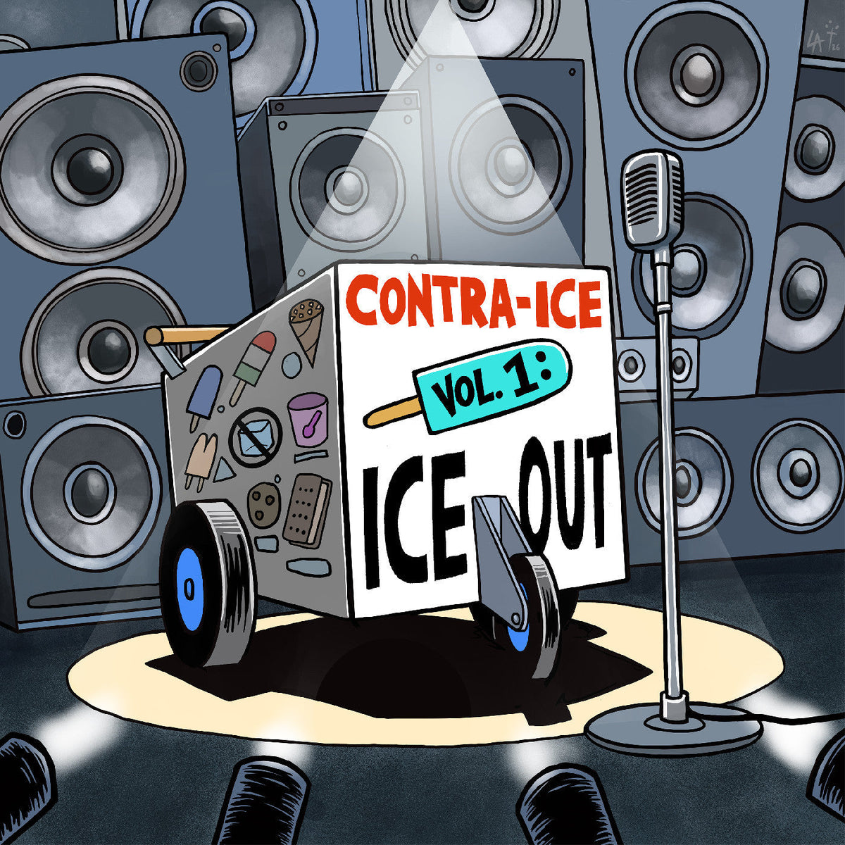 Various Artists - Contra-Ice Vol. 1: Ice Out (Orange/Blue Vinyl) Vinyl