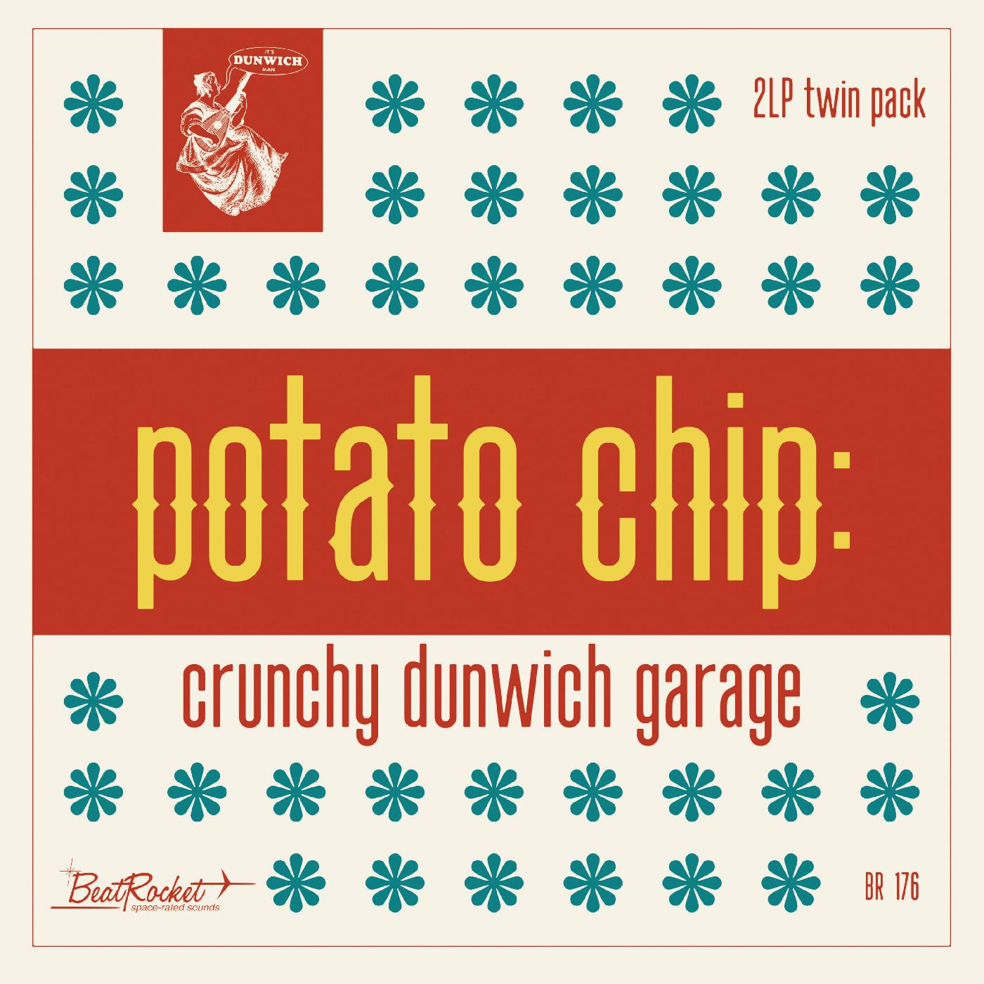 Various Artists - Potato Chip: Crunchy Dunwich Garage (SEAGLASS BLUE VINYL) Vinyl 2LP Seaglass blue vinyl