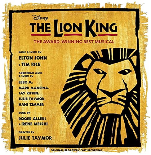 Various Artists - The Lion King: Original Broadway Cast [Yellow/Black Splatter 2 LP] Vinyl