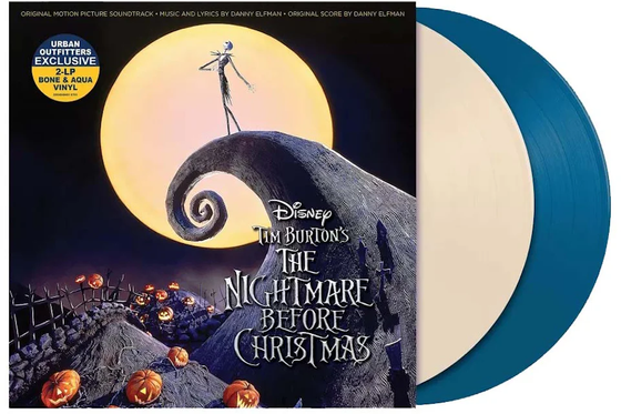 Various Artists - The Nightmare Before Christmas (Original Soundtrack) (Limited Edition, Bone & Aqua Colored Vinyl) (2 Lp's) Vinyl