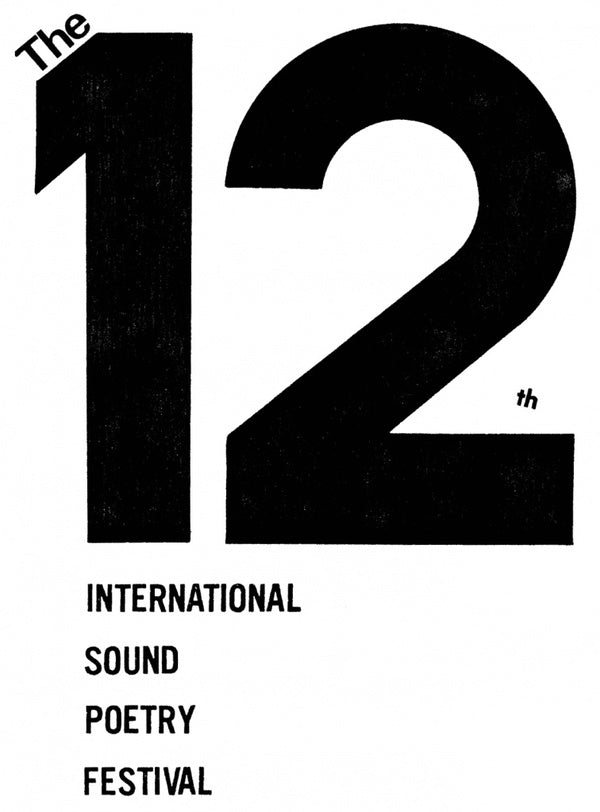 Various Atrists - The 12Th Annual International Sound Poetry Festival Cassette 4xCASSETTE/BOOK