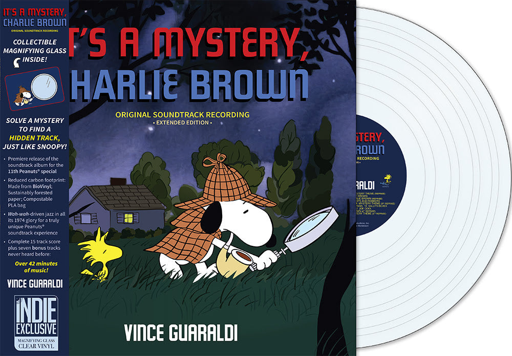 Vince Guaraldi - It's A Mystery, Charlie Brown (Indie Exclusive) [Magnifying Glass Clear Vinyl] Vinyl