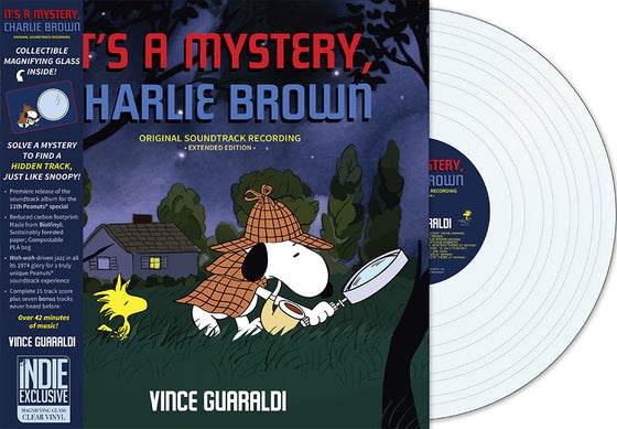 Vince Guaraldi - It's A Mystery, Charlie Brown (Indie Exclusive) [Magnifying Glass Clear Vinyl] Vinyl