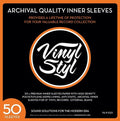Vinyl Styl - Vinyl Styl® 12 Inch Archival Inner Record Sleeves - HDPE-Lined - 50 Count (White) Inner Record Sleeves