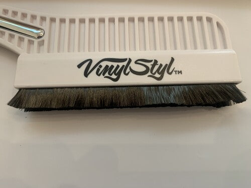 Vinyl Styl - Vinyl Styl® Premium Conductive Anti-Static Record Cleaning Brush (White) Cleaning Brush