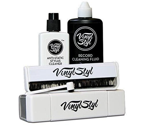 Vinyl Styl - Vinyl Styl® Ultimate Vinyl Record Care Kit - Record & Stylus Brushes And Fluid Cleaning Kit