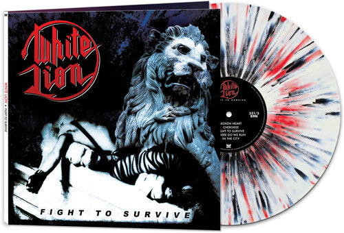 White Lion - Fight To Survive (Colored Vinyl, White, Black & Red Splatter, Limited Edition) Vinyl