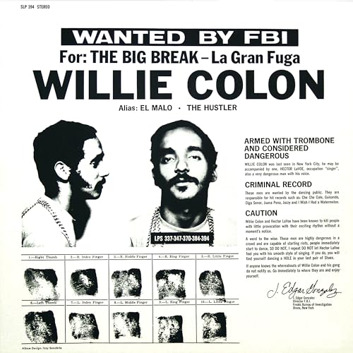 Willie Colón - La Gran Fuga [LP] Vinyl