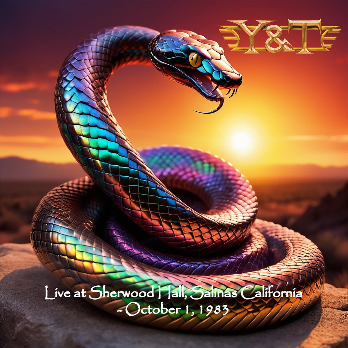 Y&t - Live at Sherwood Hall, Salinas, California - October 1, 1983 (Limited Edition, Clear Tangerine with Yellow Swirl Colored Vinyl) Vinyl