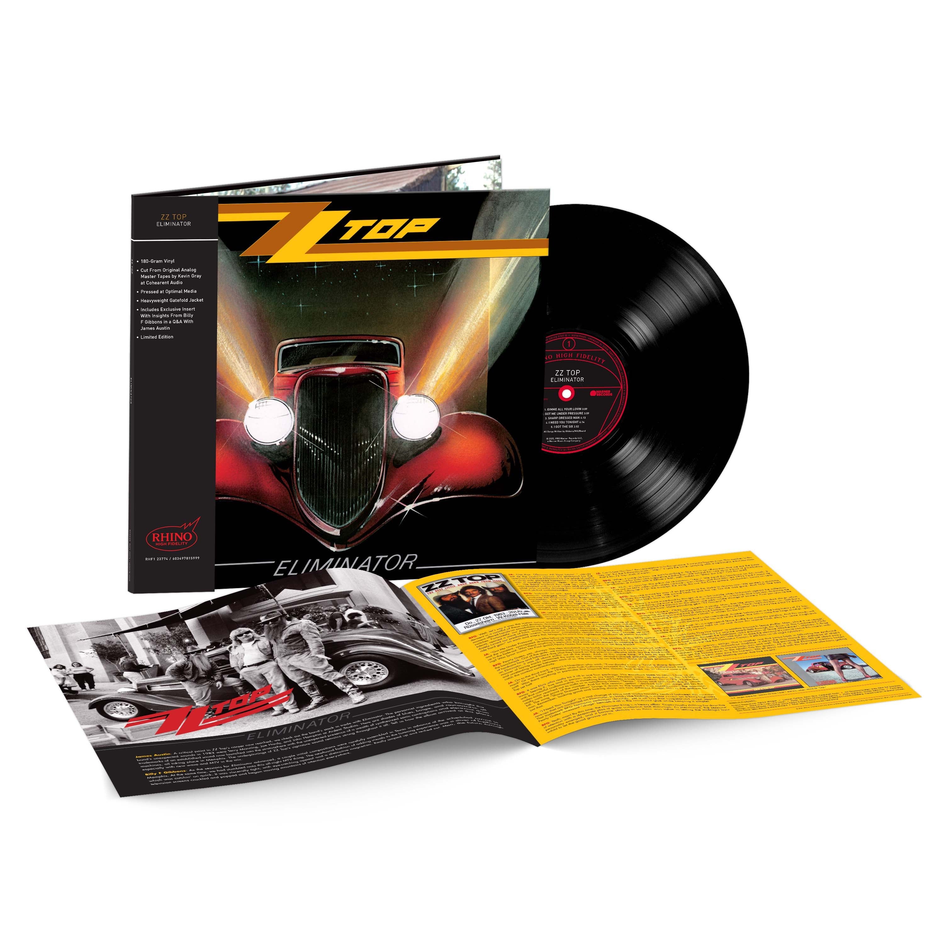 ZZ Top - Eliminator(Rhino Hi-Fi)(RKTBR25) Vinyl